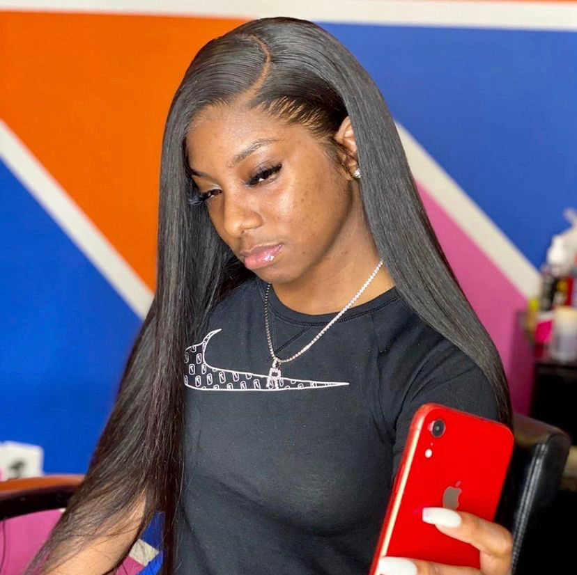 Straight lace frontal Wig